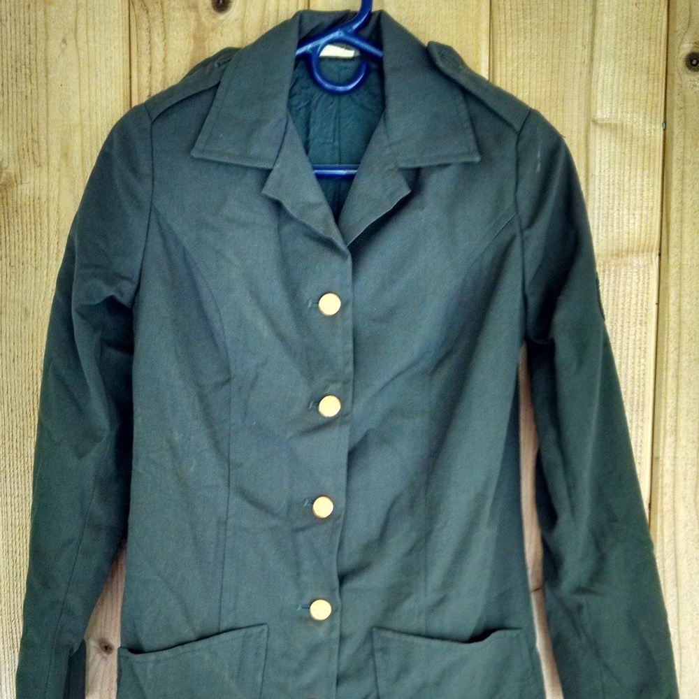 Women's Army Dress Coat Jacket 6L
